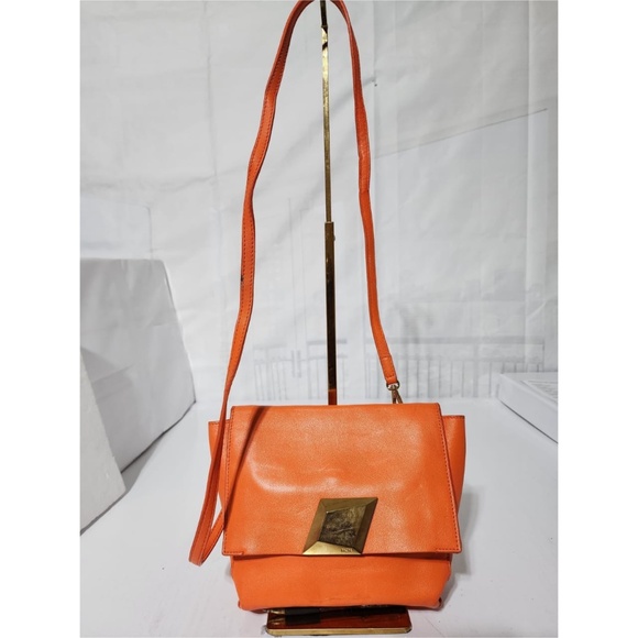Authentic MCM Leather Crossbody/Shoulder Bag Orange - Picture 1 of 16